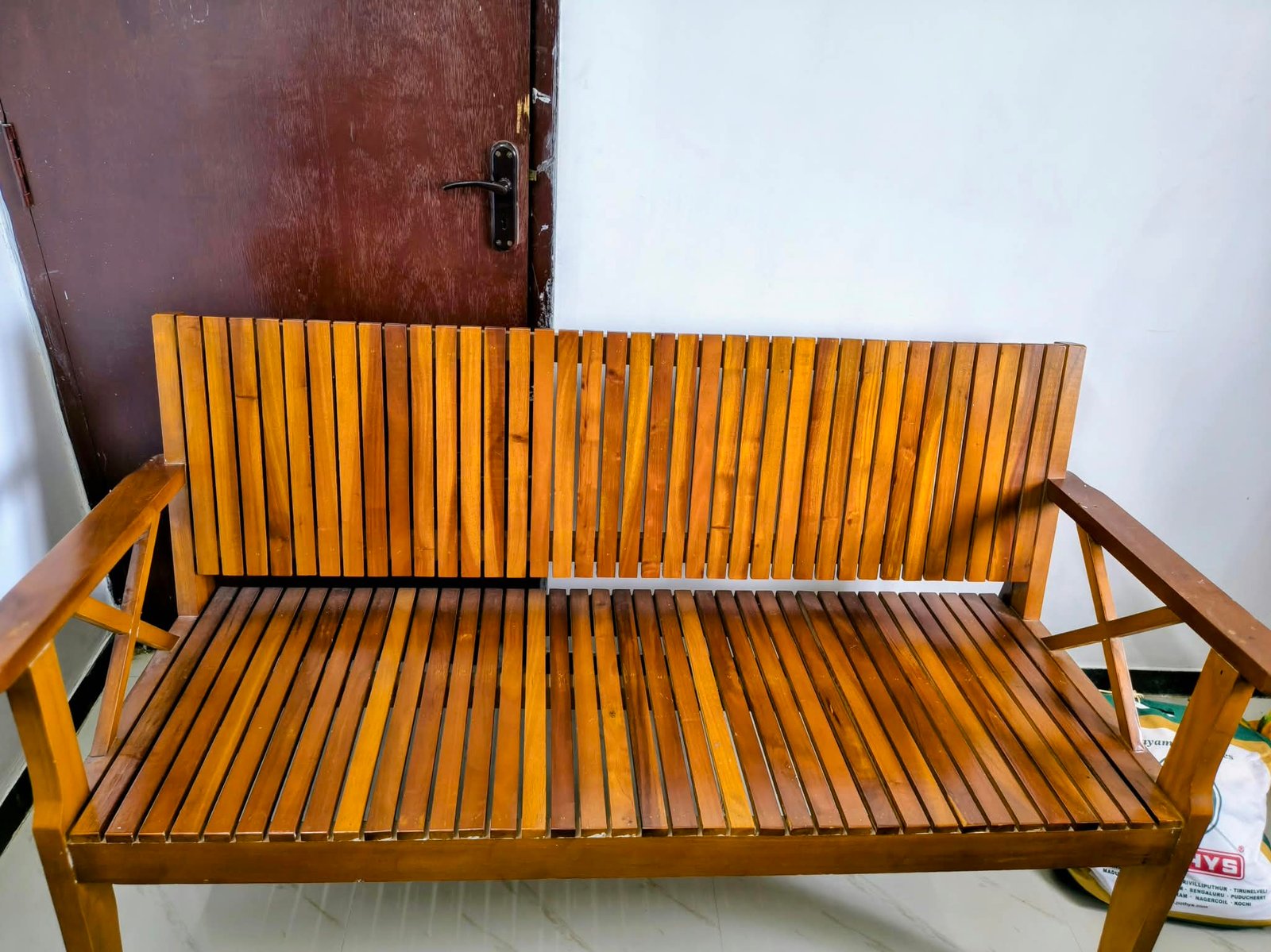 Wooden sofa